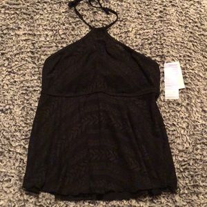 Black Lace Swim Top!